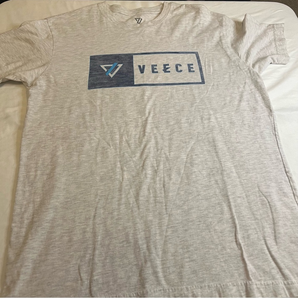 Veece Logo Graphic T Shirt Heather Gray Size L